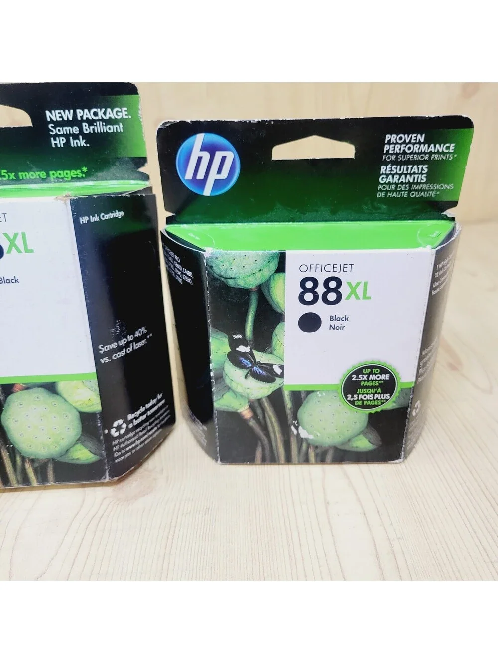 HP OfficeJet 88XL Black Printer Ink Expired Lot of 2